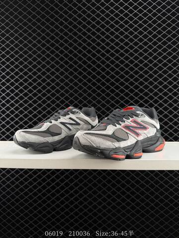 New Balance 9060 Grey Black Red EU 36-45 Sneaker - Unisex (BS-83277)