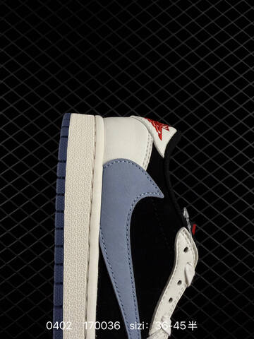Jordan Air Jordan 1 Low OG SP Military Blue Travis Scott Sail Black Blue Red EU 36-45 Sneaker - Unisex (BS-79561)