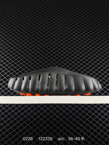 Nike Mind 001 Recovery Slide black with orange accents 36-45 lifestyle