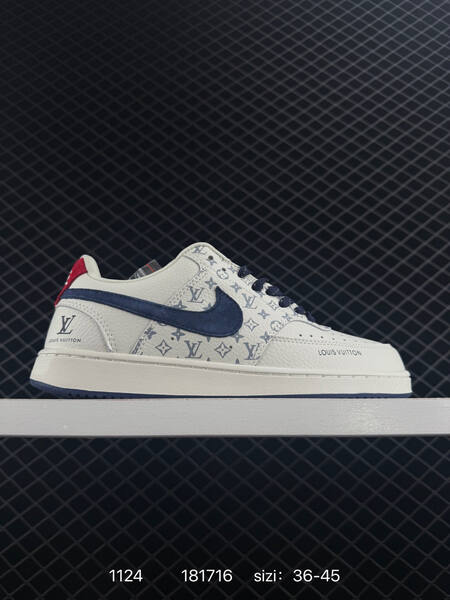 Nike Court Vision Lo light gray white with monogram accents EU 36-45 casual lifestyle