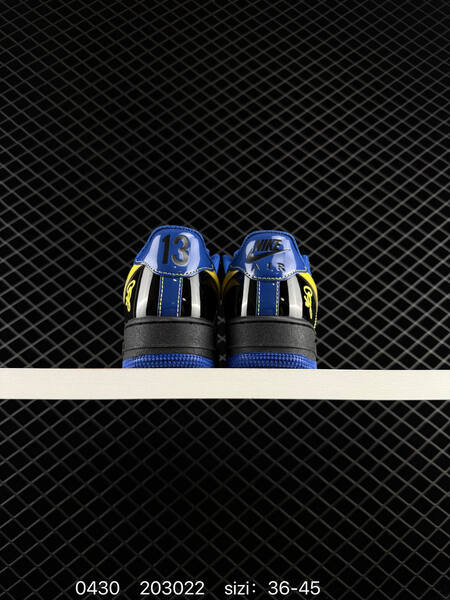 Nike Air Force 1 '07 Low black/blue/yellow EU 36-45 lifestyle