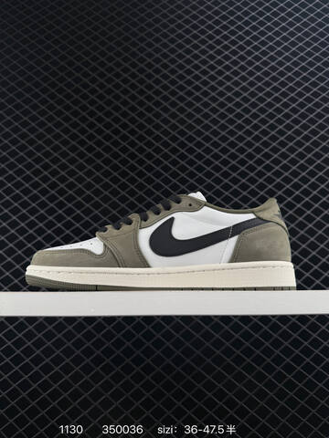 Jordan Air Jordan 1 Low Olive Green White Black Sail EU 36-47 5 Sneaker - Unisex (BS-80150)