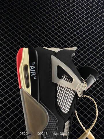 Jordan Air Jordan 4 Bred Black White Red Cream EU 36-47 Basketball Shoe - Unisex (BS-80853)