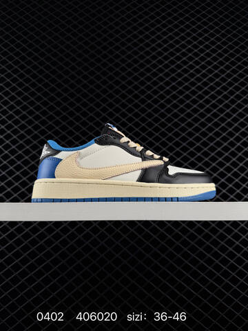 Jordan Air Jordan 1 Low Travis Scott CQ4277-001 Mocha Black White Sail EU 36-46 Sneaker - Unisex (BS-79559)