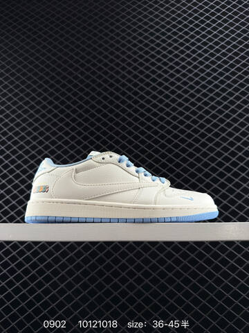 Jordan Air Jordan 1 Low OG SP Travis Scott Fragment Sail Light Blue Cream EU 36-45 Sneaker - Unisex (BS-80785)
