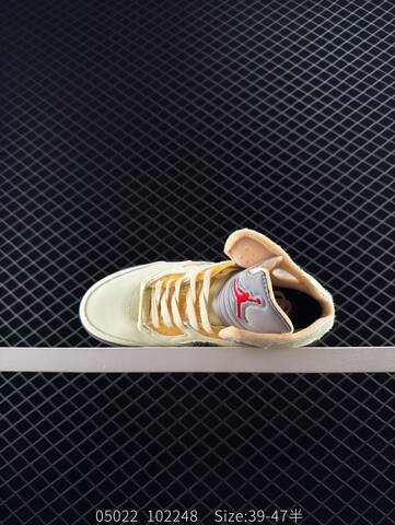 Jordan Air Jordan 5 Retro Low Pale Yellow Black Red Gum EU 39-47 Basketball Shoe - Unisex (BS-81314)