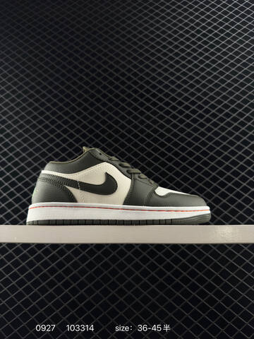 Jordan Air Jordan 1 Low White Maroon Black Red EU 36-45 Sneaker - Unisex (BS-80618)