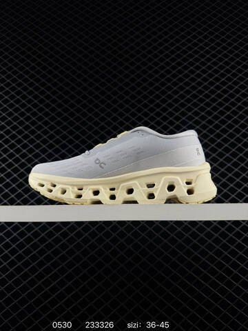On Cloudmonster 2 Grey Cream Yellow EU 36-45 Running Shoe Running Sneakers - Unisex (BS-85225)