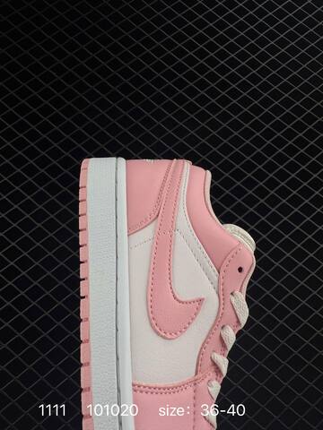 Jordan Air Jordan 1 Low White Pink EU 36-40 Sneaker - Unisex (BS-80302)