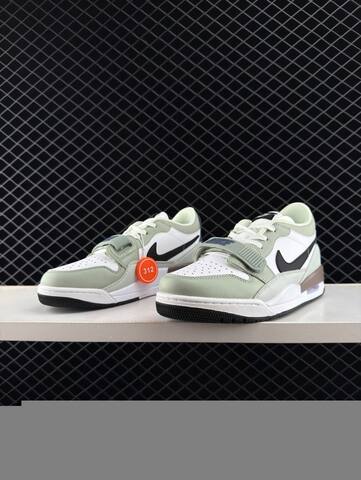 Jordan Air Jordan Legacy 312 Low White Light Green Black Navy Brown EU 36-46 Basketball Shoe - Unisex (BS-81112)