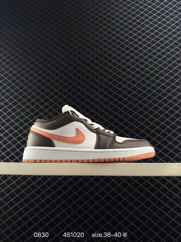 Jordan Air Jordan 1 Low Brown White Peach EU 36-40 Sneaker - Unisex (BS-80803)