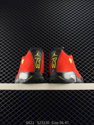 Jordan Air Jordan 14 Retro IF5015-600 Red Black Yellow Silver EU 36-47 Basketball Shoe - Unisex (BS-81168)