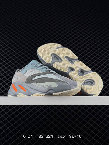 Adidas Yeezy Boost 700 Wave Runner Grey Black White Orange Teal EU 36-45 Sneaker - Unisex (BS-83563)