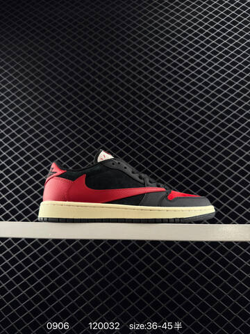 Jordan Air Jordan 1 Low Travis Scott DM7866-040 Black Red Cream EU 36-45 Sneaker - Unisex (BS-80761)