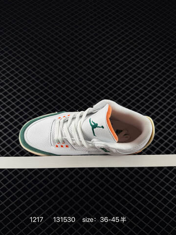 Jordan Air Jordan 3 Retro SE White Orange Green Cream EU 36-45 Basketball Shoe - Unisex (BS-80041)