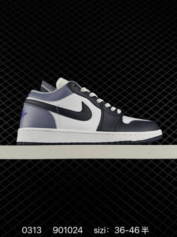 Jordan Air Jordan 1 Low Black White Beige Silver EU 36-46 Sneaker - Unisex (BS-79669)