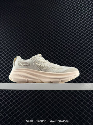 HOKA ONE ONE Clifton 9 White Cream Black EU 36-45 Running Shoe Running Sneakers - Unisex (BS-86438)
