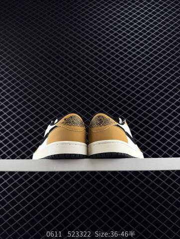 Jordan Air Jordan 1 Low White Wheat Black Sail EU 36-46 Sneaker - Unisex (BS-81225)