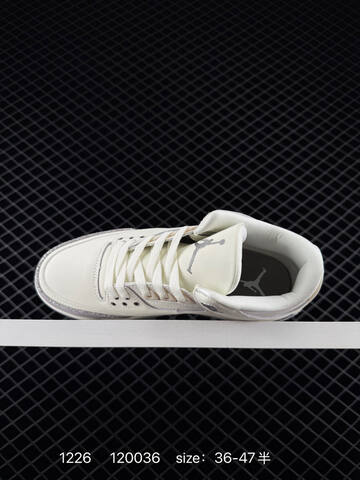 Jordan Air Jordan 3 Retro SE Sail Metallic Silver Grey EU 36-47 Basketball Shoe - Unisex (BS-79986)
