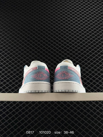 Jordan Air Jordan 1 Low White Light Blue Pink Silver EU 36-46 Sneaker - Unisex (BS-80897)