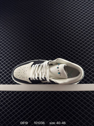 Jordan Air Jordan 1 Low Sail Black Light Grey Turquoise EU 40-46 Sneaker - Men's (BS-80875)