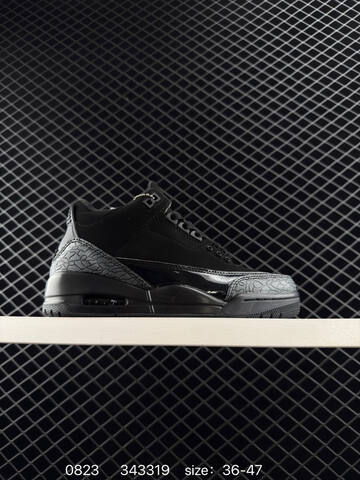 Jordan Air Jordan 3 Retro Black Sail Grey EU 36-47 Basketball Shoe - Unisex (BS-80851)
