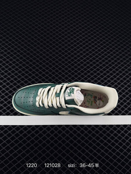 Nike Air Force 1 Low green cream light blue EU 36-45 5 lifestyle