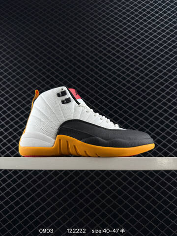 Jordan Air Jordan 12 Retro White Red Black EU 36-47 Basketball Shoe - Unisex (BS-80774)