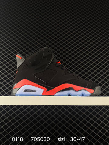 Jordan Air Jordan 6 Retro Infrared Black Infrared Red Clear Blue EU 36-47 Basketball Shoe - Unisex (BS-79807)