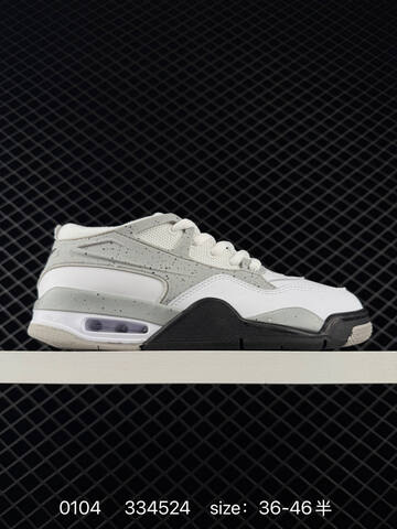 Jordan Air Jordan 4 RM IO7434-121 White Grey Black EU 36-46 Basketball Shoe - Unisex (BS-79909)