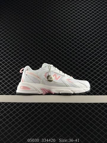 New Balance 530 White Light Pink Black EU 36-41 Running Shoe - Unisex (BS-83380)