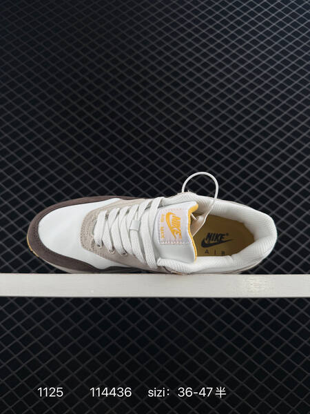 Nike Air Max 1 White Beige Brown Yellow EU 36-47 5 running lifestyle