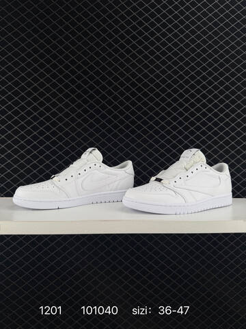 Jordan Travis Scott x Air Jordan 1 Low White EU 36-47 Sneaker - Unisex (BS-80141)