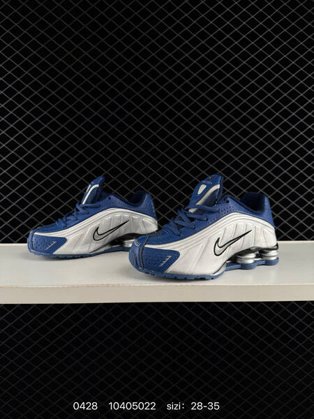 Nike Shox R4 (TD) Blue/Silver/Black 28-35 running lifestyle
