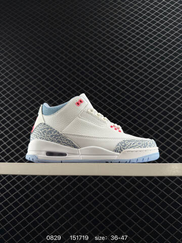 Jordan Air Jordan 3 Retro OG Joker White Light Blue Pink EU 36-47 Basketball Shoe - Unisex (BS-80808)