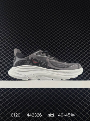HOKA ONE ONE Clifton 10 Black Grey Red Yellow EU 40-45 Running Shoe Running Sneakers - Men's (BS-86312)