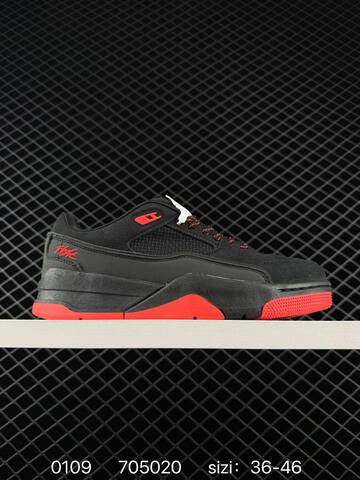 Jordan Flight Court Black Bright Red EU 36-46 Sneaker - Unisex (BS-79864)