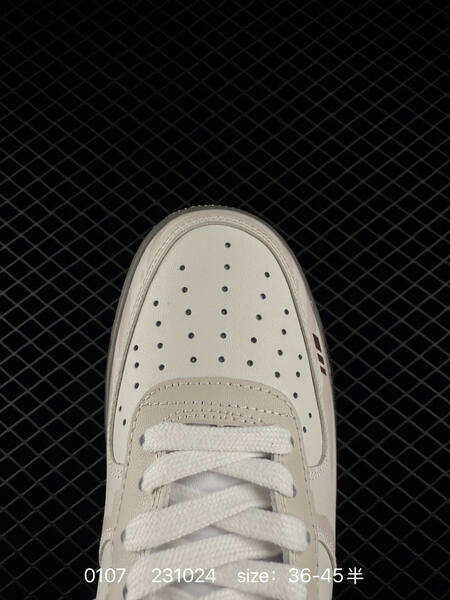 Nike Air Force 1 Low cream white with brown and tan accents 36-45 lifestyle
