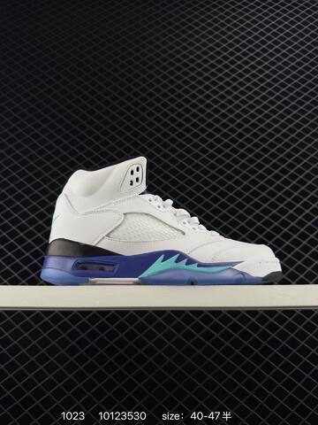 Jordan Air Jordan 5 Retro White Black Pink Blue EU 36-47 Basketball Shoe - Unisex (BS-80455)