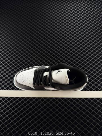 Jordan Air Jordan 1 Low White Metallic Purple Black EU 36-46 Sneaker - Unisex (BS-81231)