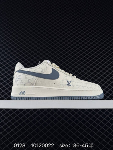 Nike Air Force 1 07 Low black cream monogram EU 36-45 lifestyle
