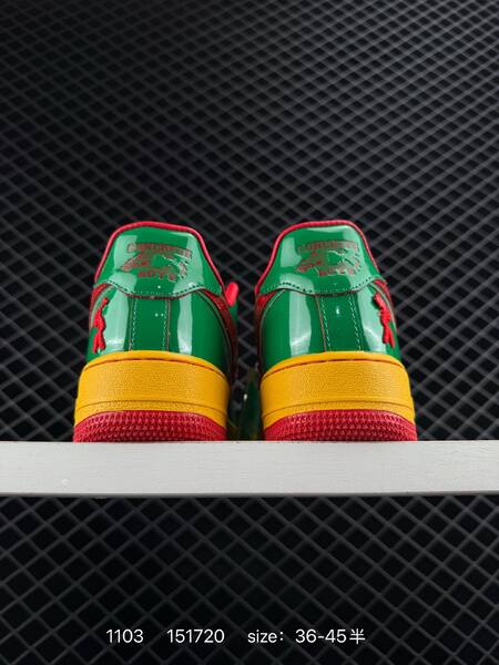 Nike Air Force 1 07 green yellow red EU 36-45 lifestyle