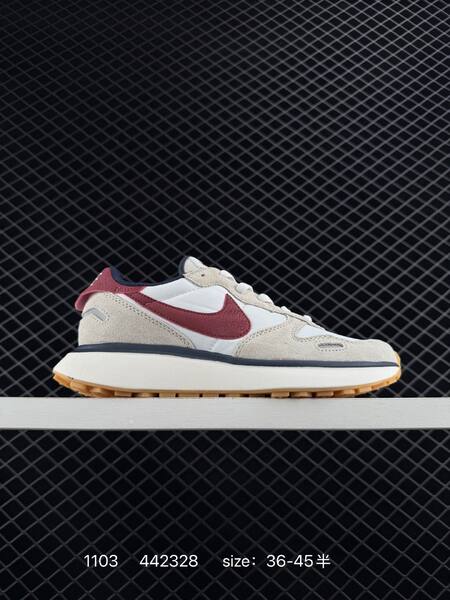 Nike Phoenix Waffle Sail Light Beige Burgundy Gum EU 36-45 casual lifestyle