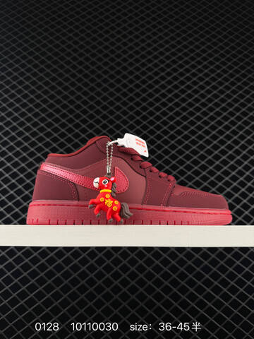 Jordan Air Jordan 1 Low Deep Red Bright Red EU 36-45 Sneaker - Unisex (BS-79749)