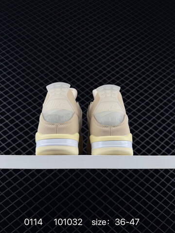 Jordan Air Jordan 4 Retro Beige Cream White EU 36-47 Basketball Shoe - Unisex (BS-79833)