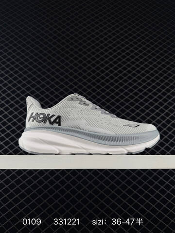 HOKA ONE ONE Clifton 9 Beige Grey White Neon Green EU 36-47 Running Shoe Running Sneakers - Unisex (BS-86329)