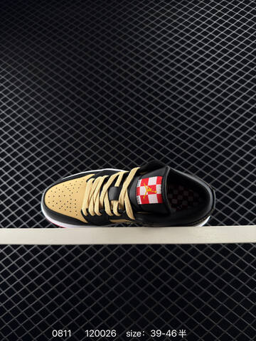 Jordan Air Jordan 1 Low HQ2016-200 Black Pale Yellow White Red EU 39-46 Sneaker - Unisex (BS-80936)