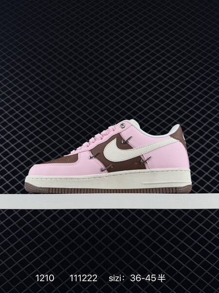 Nike Air Force 1 07 Low Pink Brown Cream EU 36-45 lifestyle