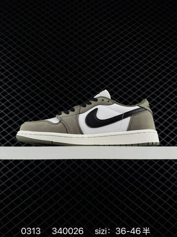 Jordan Air Jordan 1 Retro Low OG White Black Olive Sail EU 36-46 Sneaker - Unisex (BS-79670)