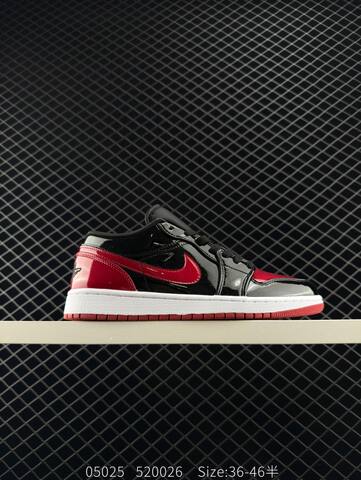 Jordan Air Jordan 1 Low Black Red White EU 36-46 Sneaker - Unisex (BS-81300)